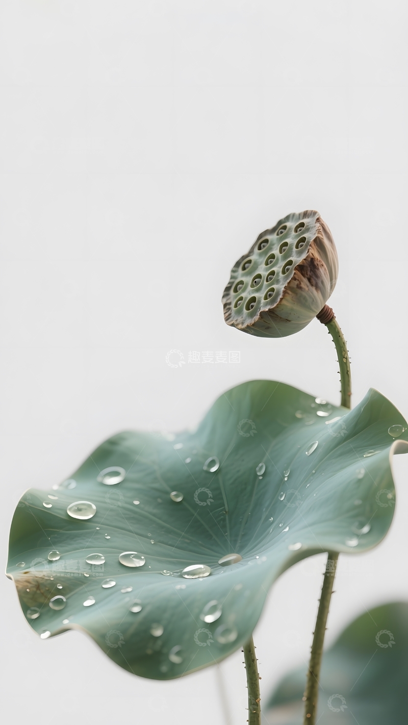 高清大图下载【趣麦麦图】处暑荷叶莲蓬摄影