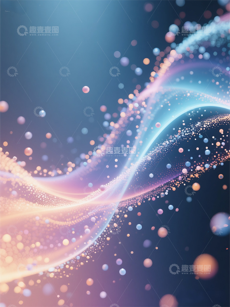 特效素材梦幻真实摄影图粒子流动