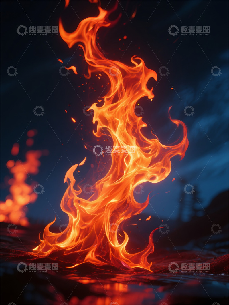 高清大图下载【趣麦麦图】特效素材梦幻真实摄影图火焰