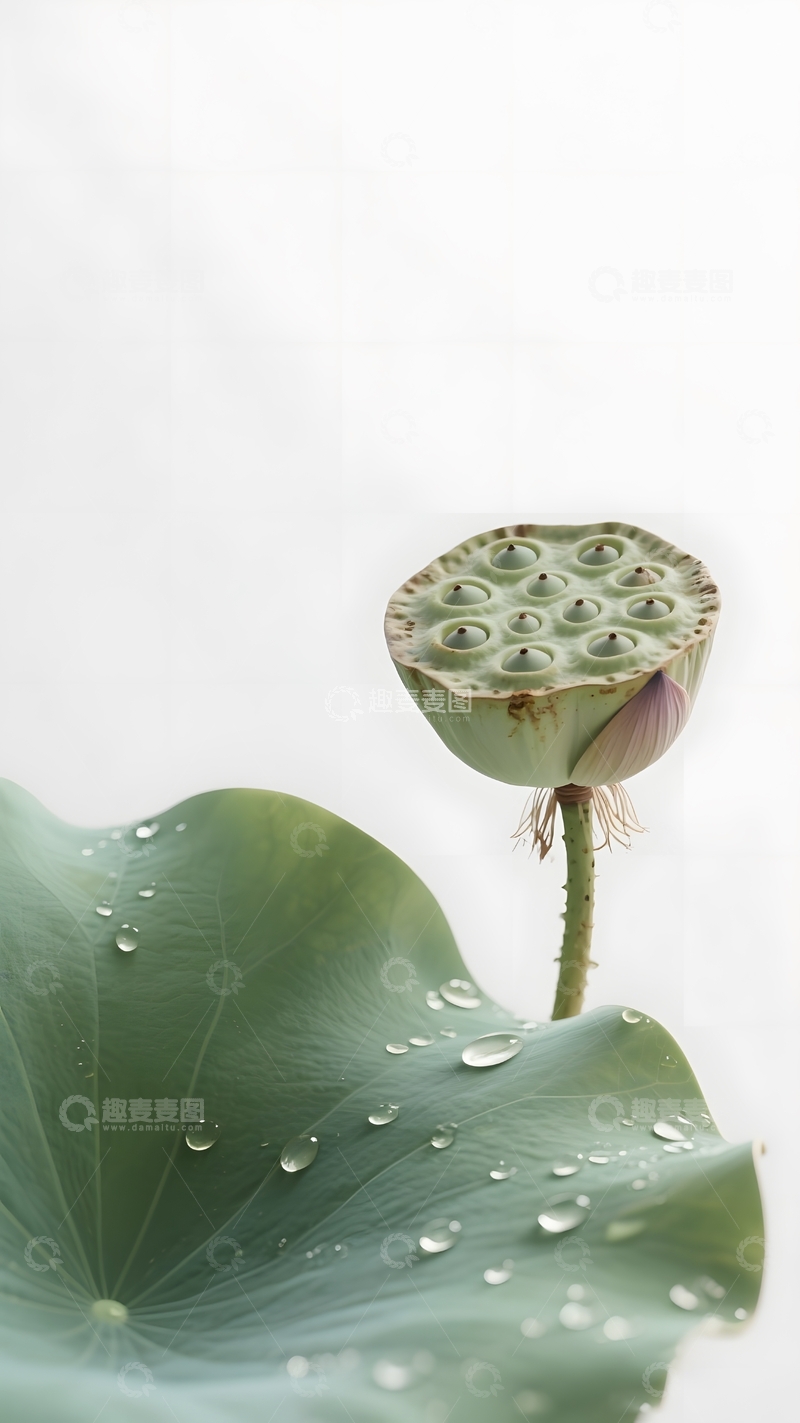 高清大图下载【趣麦麦图】处暑荷叶莲蓬摄影2