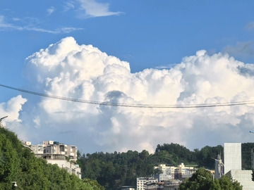 蓝天,白云,电线