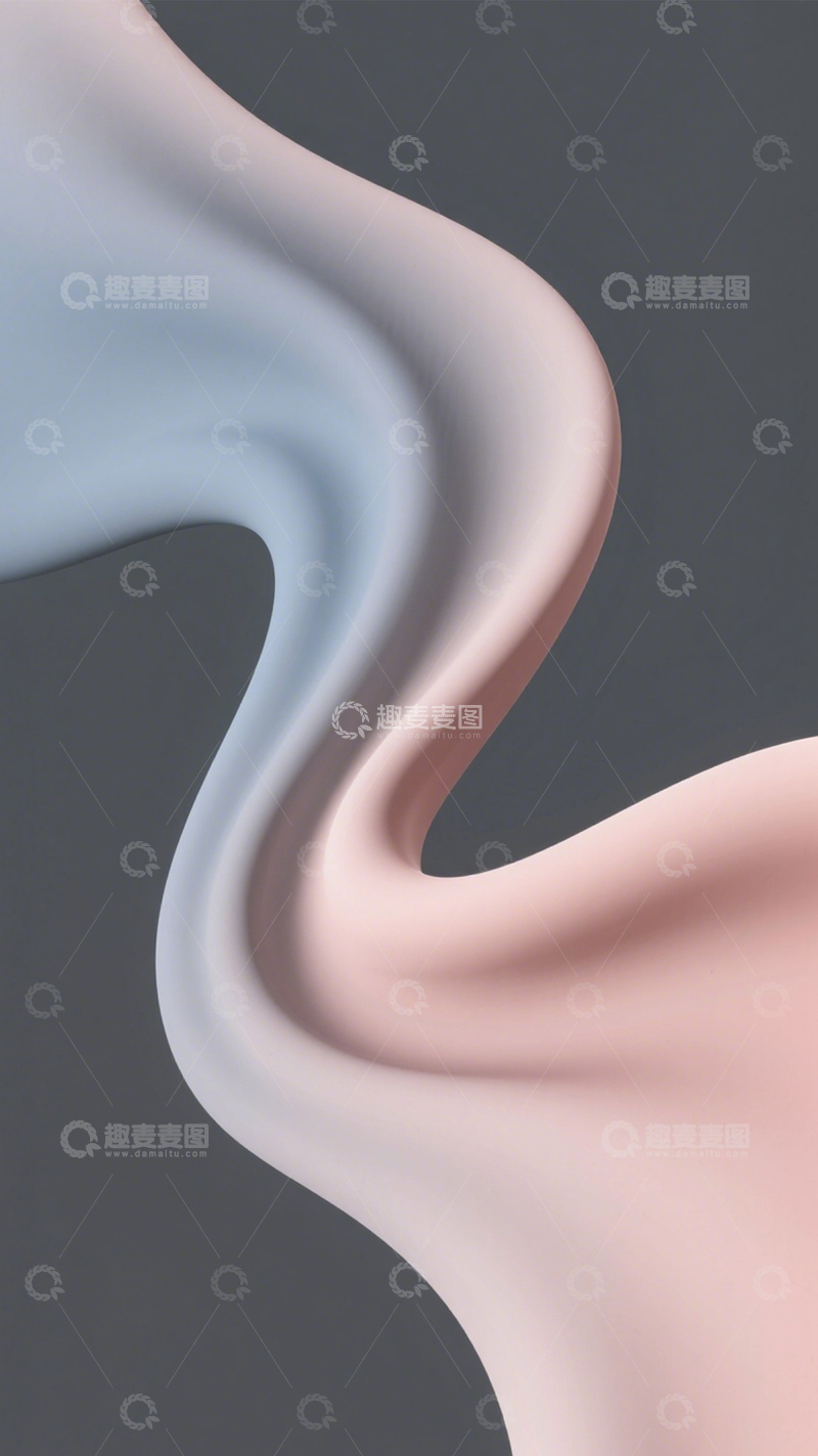 高清大图下载【趣麦麦图】曲线交织演绎色彩艺术1