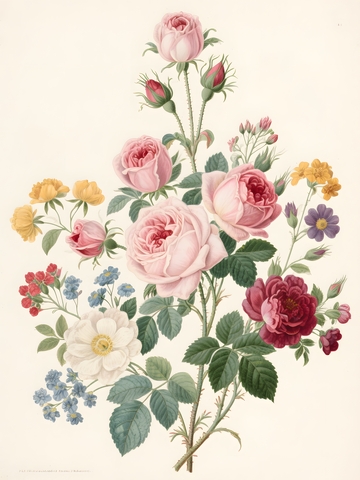 玫瑰花卉装饰画4