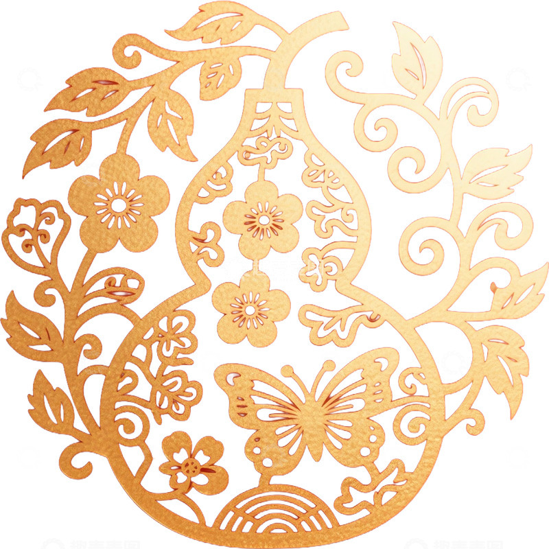 高清大图下载【趣麦麦图】新年金色喜庆葫芦免抠元素