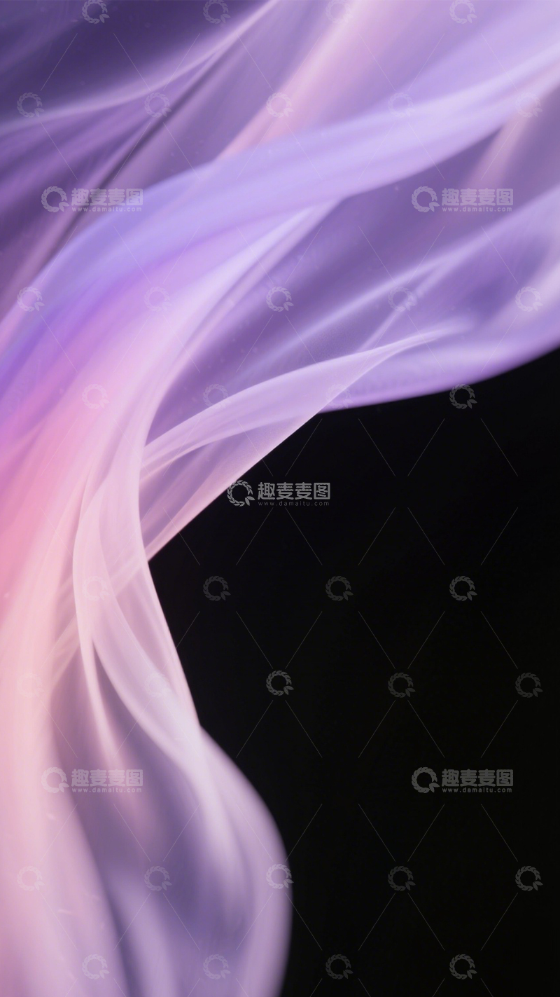 高清大图下载【趣麦麦图】轻纱色彩流动柔美梦幻艺术1