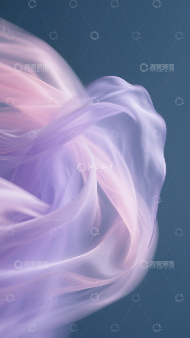 高清大图下载【趣麦麦图】轻纱色彩流动柔美梦幻艺术4