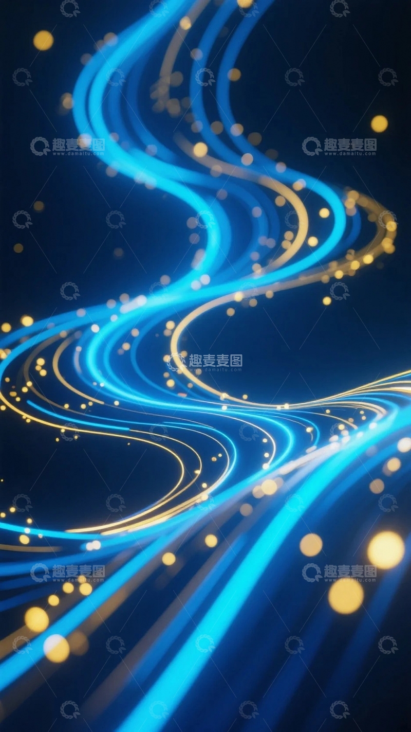 高清大图下载【趣麦麦图】科技背景光线02