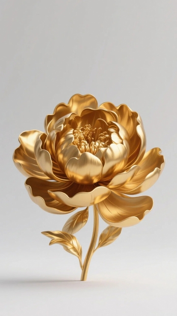 金边牡丹艺术品背景02