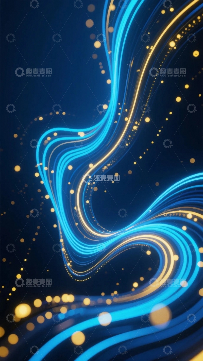 高清大图下载【趣麦麦图】科技背景光线05