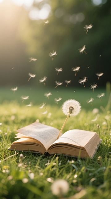 书本旁蒲公英3