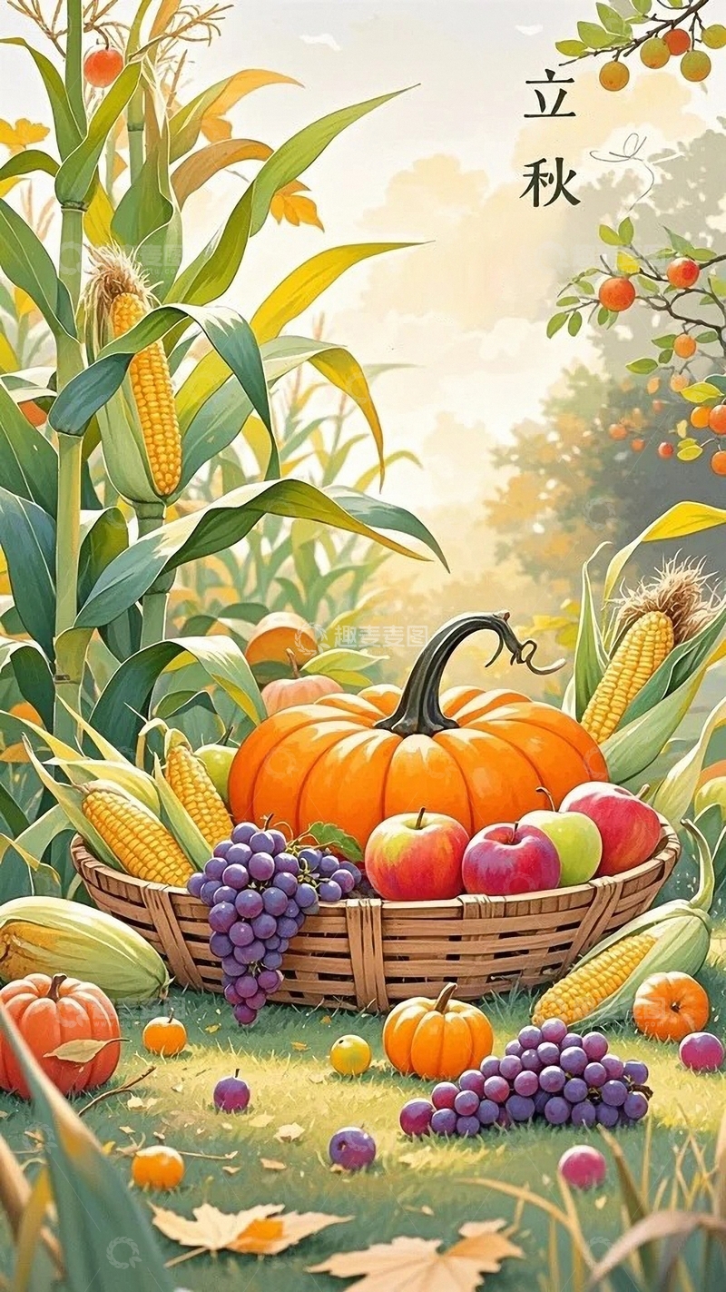 高清大图下载【趣麦麦图】秋天收获的原野03