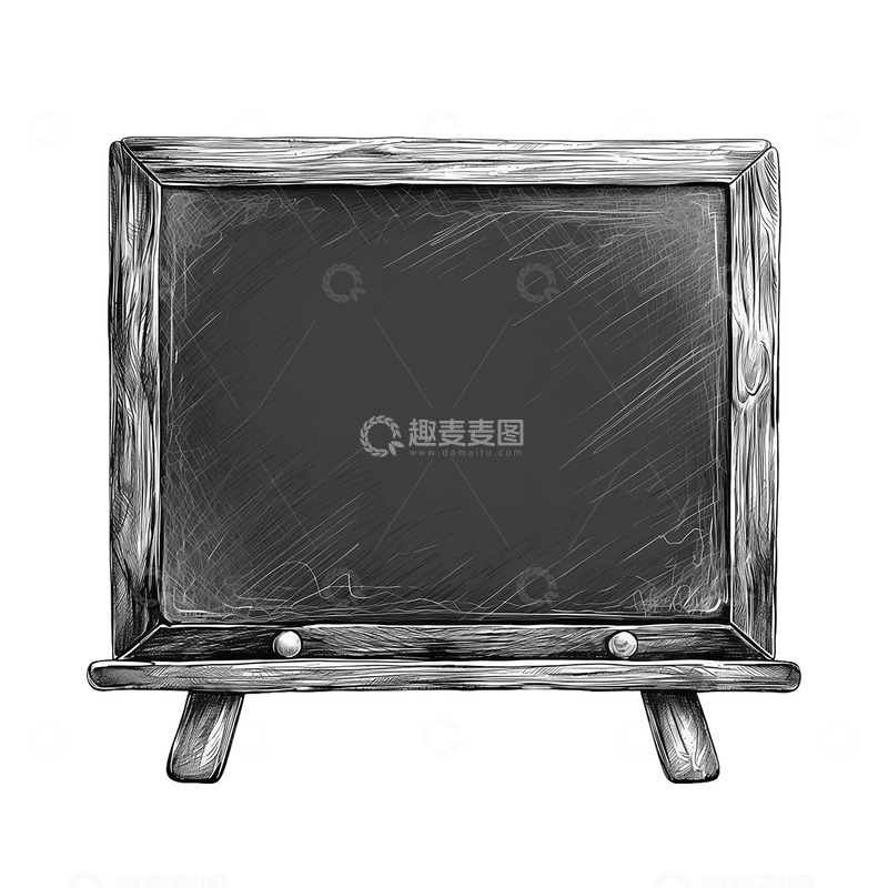 高清大图下载【趣麦麦图】-卡通插画一块黑板免抠元素8