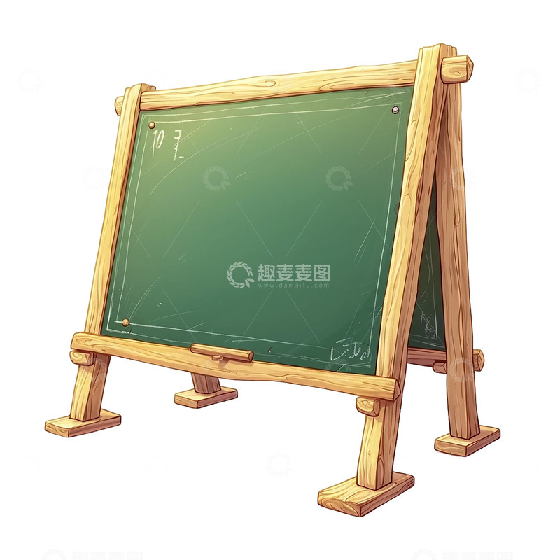 高清大图下载【趣麦麦图】-卡通插画一块黑板免抠元素15