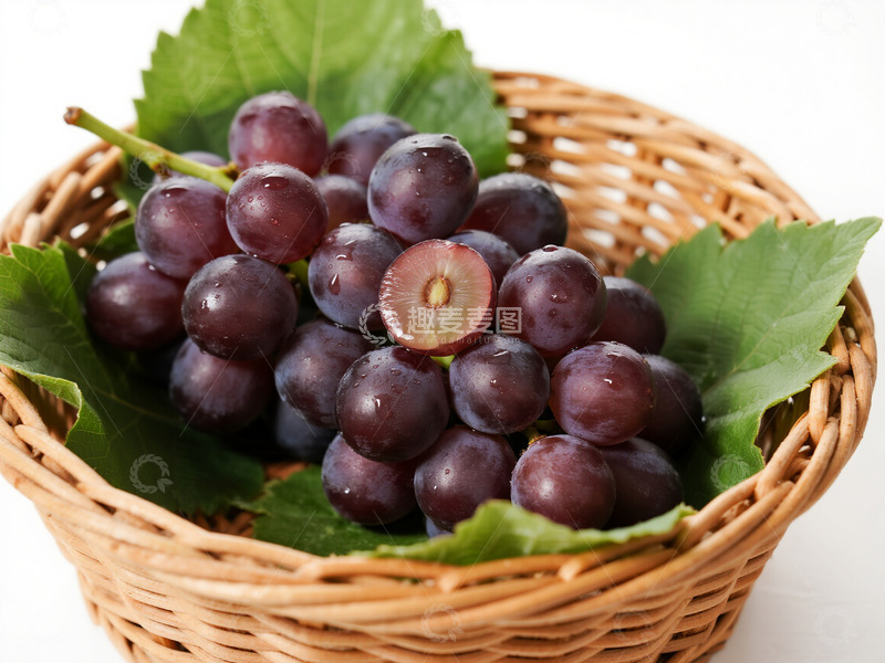 高清大图下载【趣麦麦图】一篮紫色的葡萄11