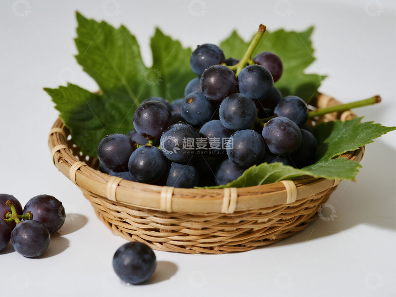高清大图下载【趣麦麦图】一篮紫色的葡萄19
