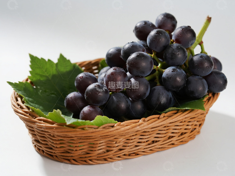 高清大图下载【趣麦麦图】一篮紫色的葡萄20