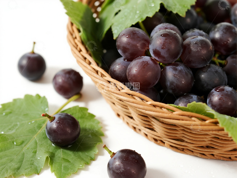 高清大图下载【趣麦麦图】一篮紫色的葡萄12