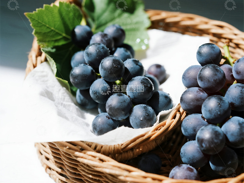 高清大图下载【趣麦麦图】一篮紫色的葡萄10