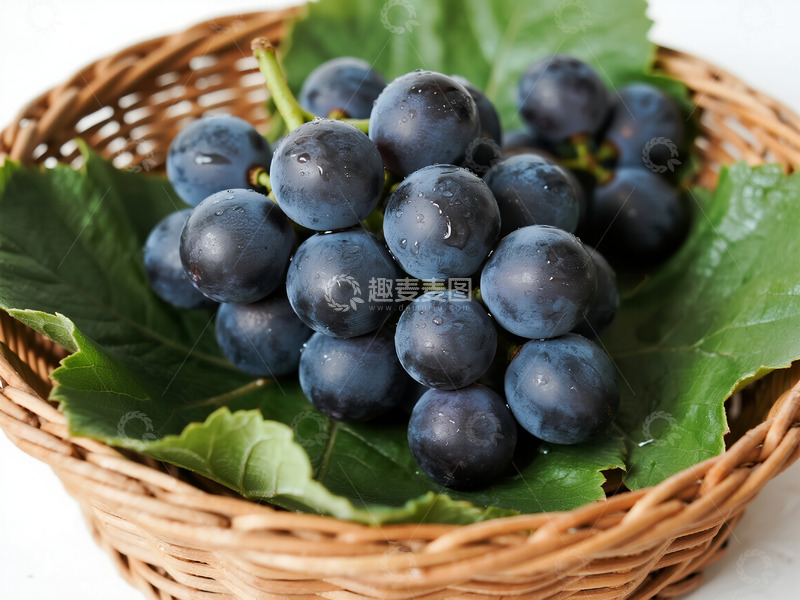 高清大图下载【趣麦麦图】一篮紫色的葡萄8