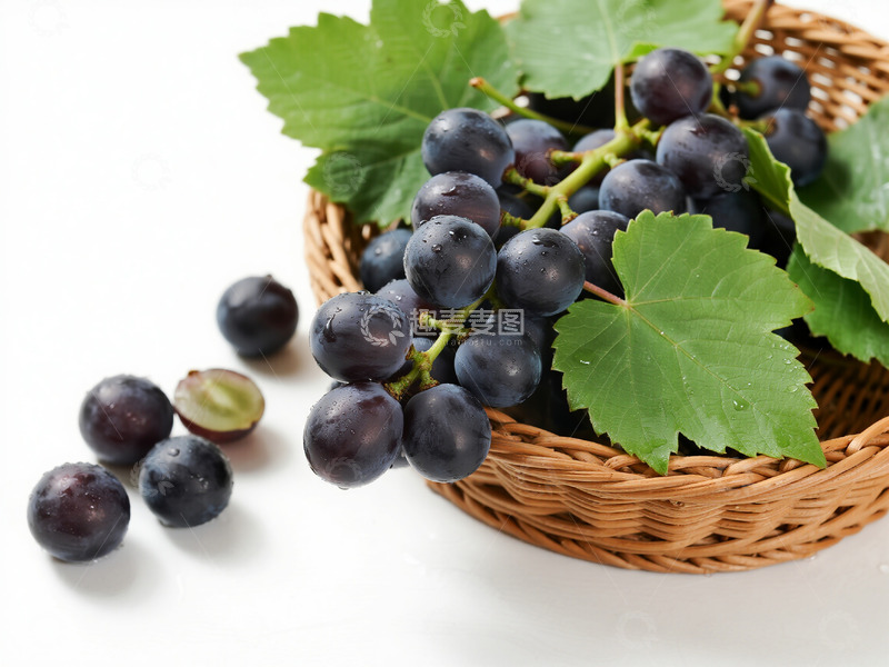 高清大图下载【趣麦麦图】一篮紫色的葡萄3