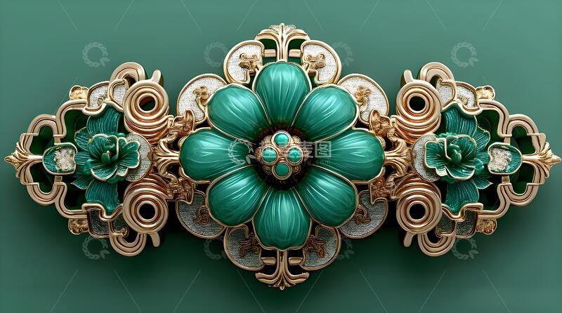 高清大图下载【趣麦麦图】中国风复古腰带项链头饰