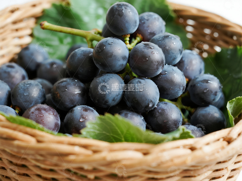 高清大图下载【趣麦麦图】一篮紫色的葡萄5