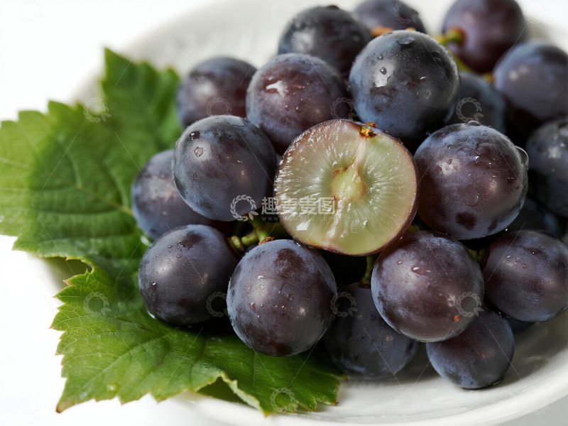 高清大图下载【趣麦麦图】一篮紫色的葡萄21