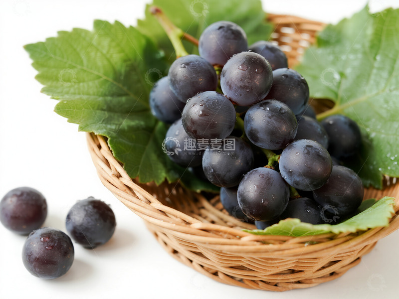 高清大图下载【趣麦麦图】一篮紫色的葡萄13