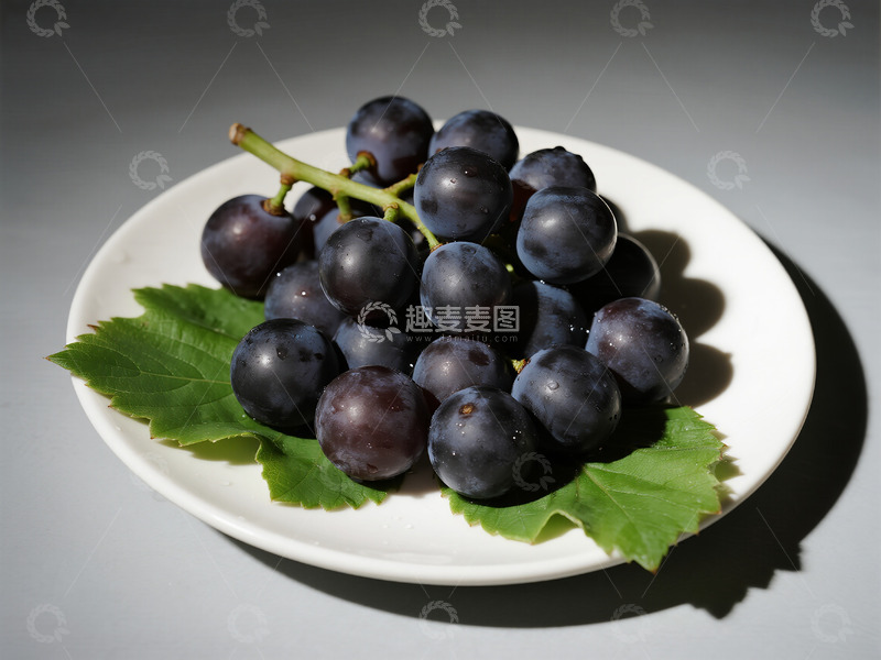 高清大图下载【趣麦麦图】一篮紫色的葡萄22