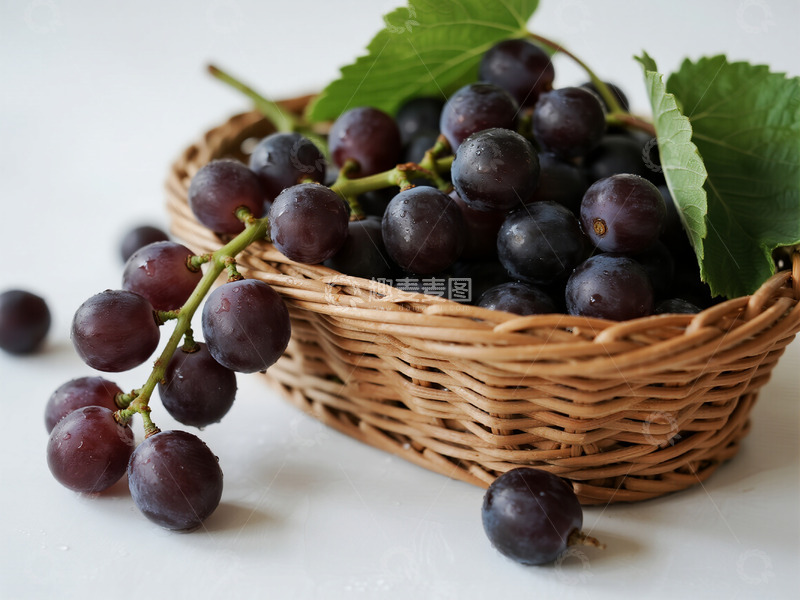 高清大图下载【趣麦麦图】一篮紫色的葡萄9