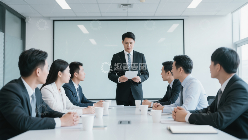 高清大图下载【趣麦麦图】白领商务会议职场办公室商业写实照片