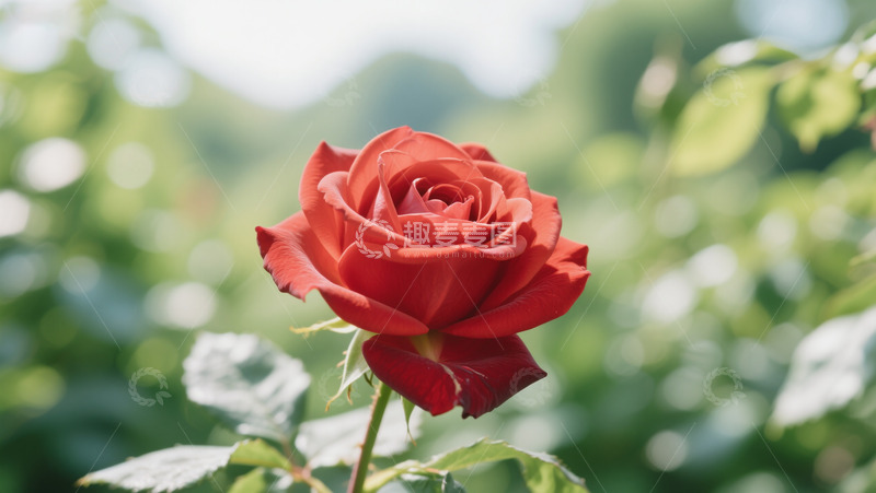 高清大图下载【趣麦麦图】七夕情人节红玫瑰商业写实背景