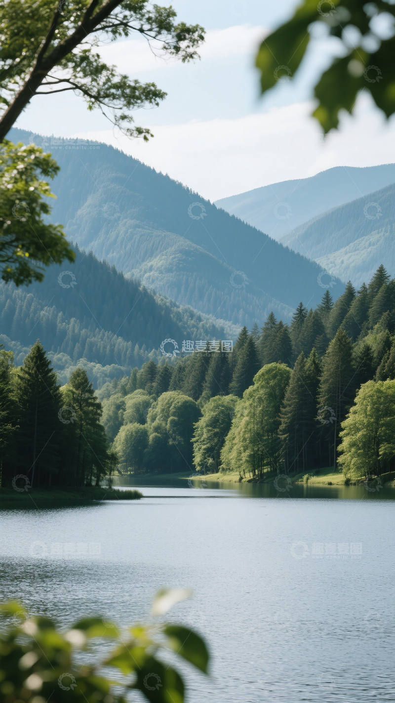 高清大图下载【趣麦麦图】自然风景山林湖泊风景商业照片