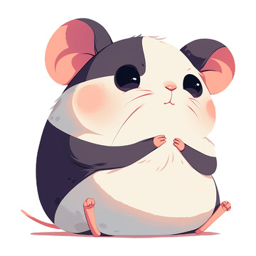 卡通插画可爱小老鼠免抠元素1