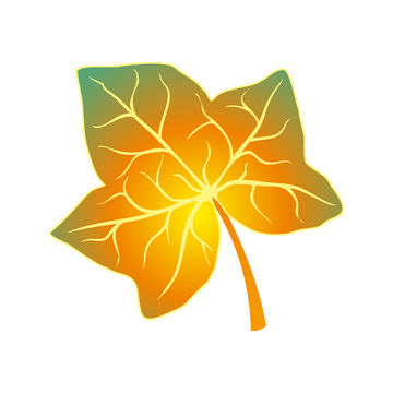 彩绘卡通绿叶树叶枯叶叶子叶片