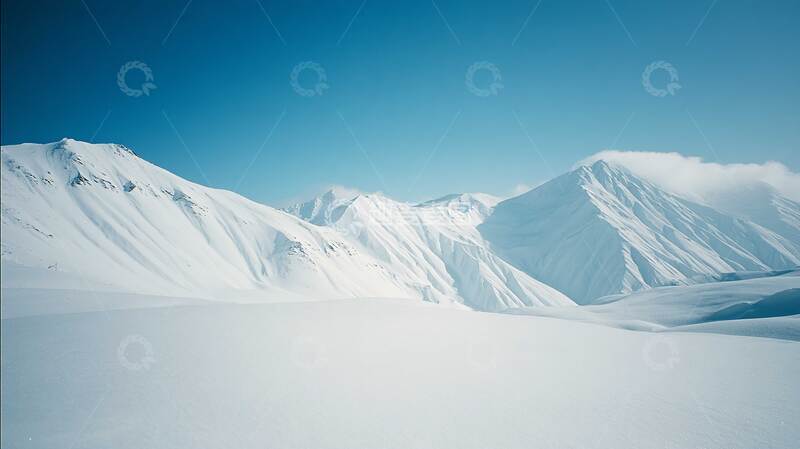 高清大图下载【趣麦麦图】雪山  皑皑  银装  