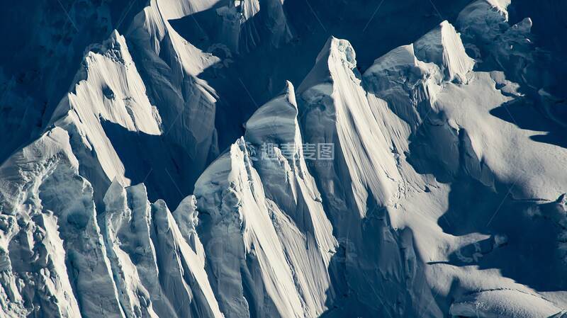 高清大图下载【趣麦麦图】雪山  皑皑  素裹  