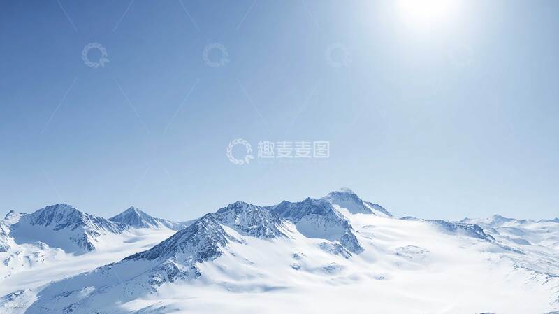 高清大图下载【趣麦麦图】雪山  皎洁  皓白  
