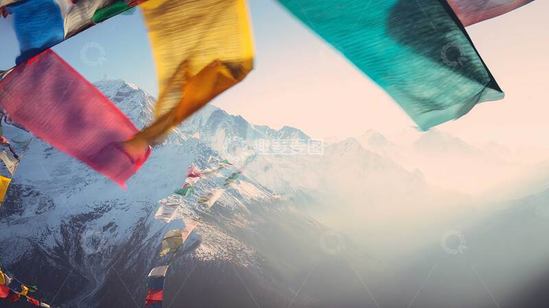 高清大图下载【趣麦麦图】雪山  凛冽  连绵 