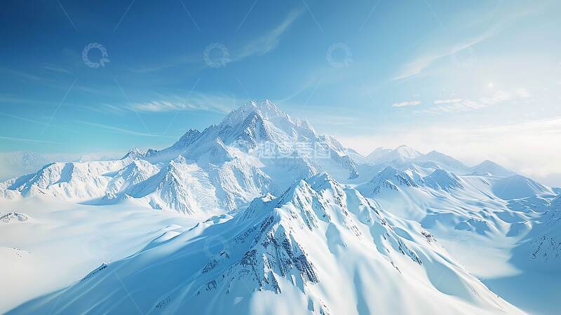 高清大图下载【趣麦麦图】雪山  缥缈  雾锁 