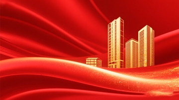 红金地产建筑楼群背景