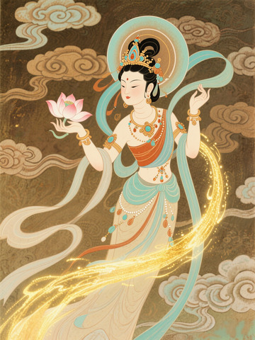 敦煌，壁画，飞天