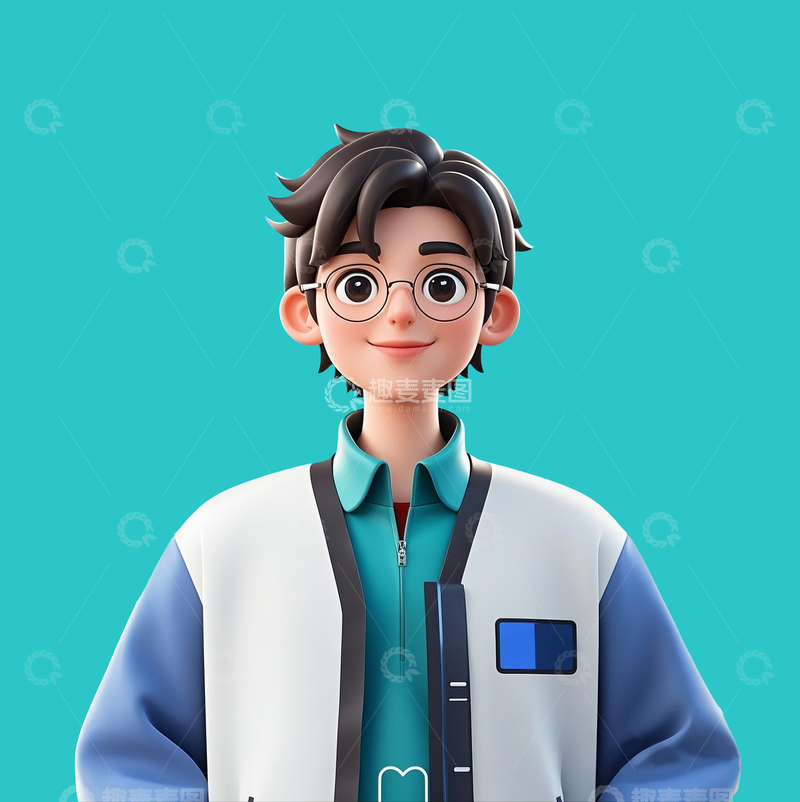 源文件下载【趣麦麦图】3d卡通小哥哥