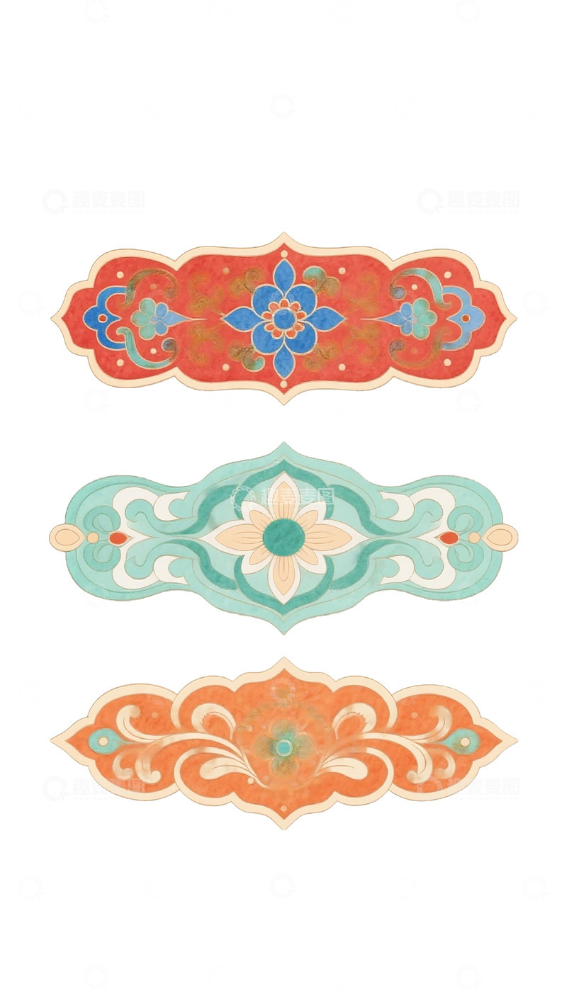 高清大图下载【趣麦麦图】花纹素材边框背景装饰纹路2