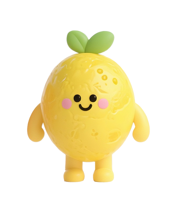 3d立体拟人柠檬