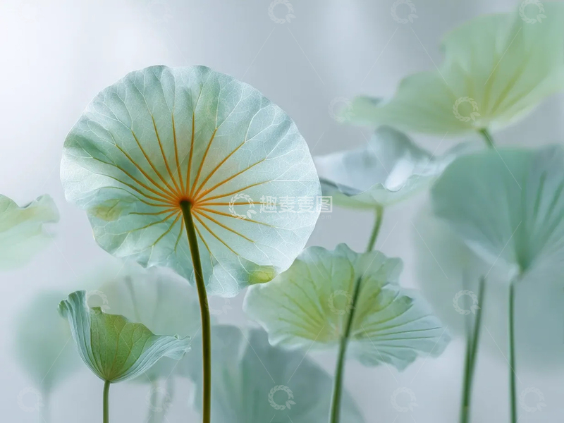 高清大图下载【趣麦麦图】荷叶 荷 植物 景色 美景 风景