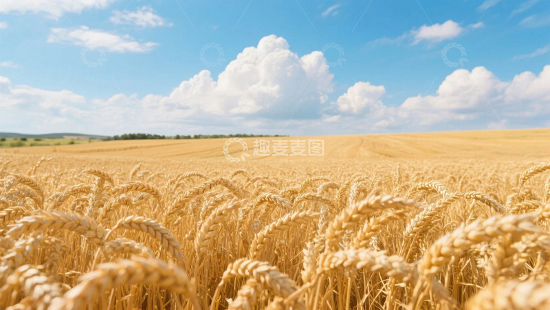 高清大图下载【趣麦麦图】成熟的金色麦田02