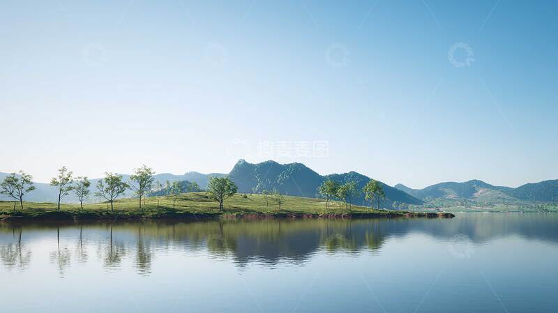 高清大图下载【趣麦麦图】湖泊  幽深  润泽  