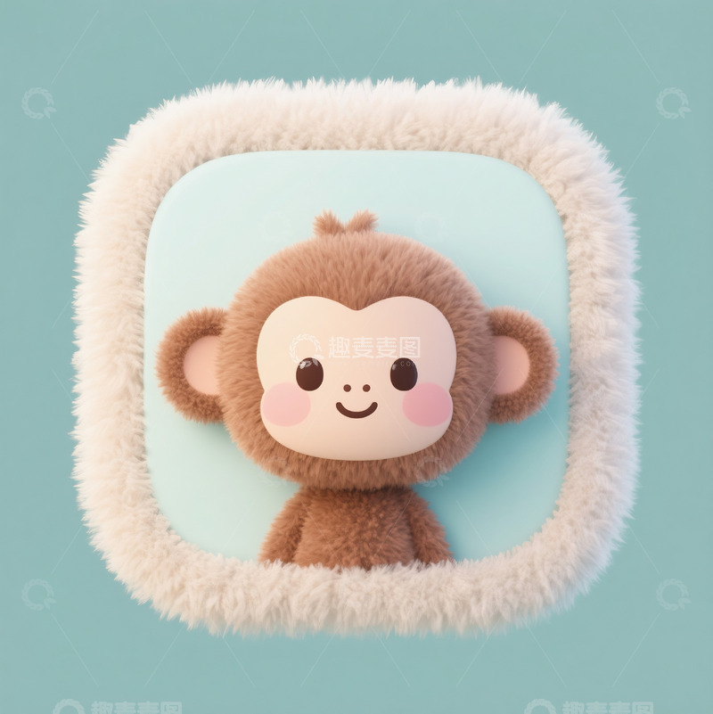 高清大图下载【趣麦麦图】可爱小猴icon