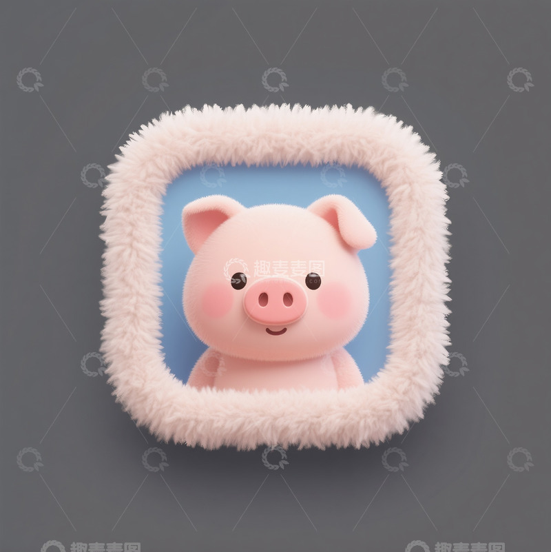 高清大图下载【趣麦麦图】可爱小猪icon
